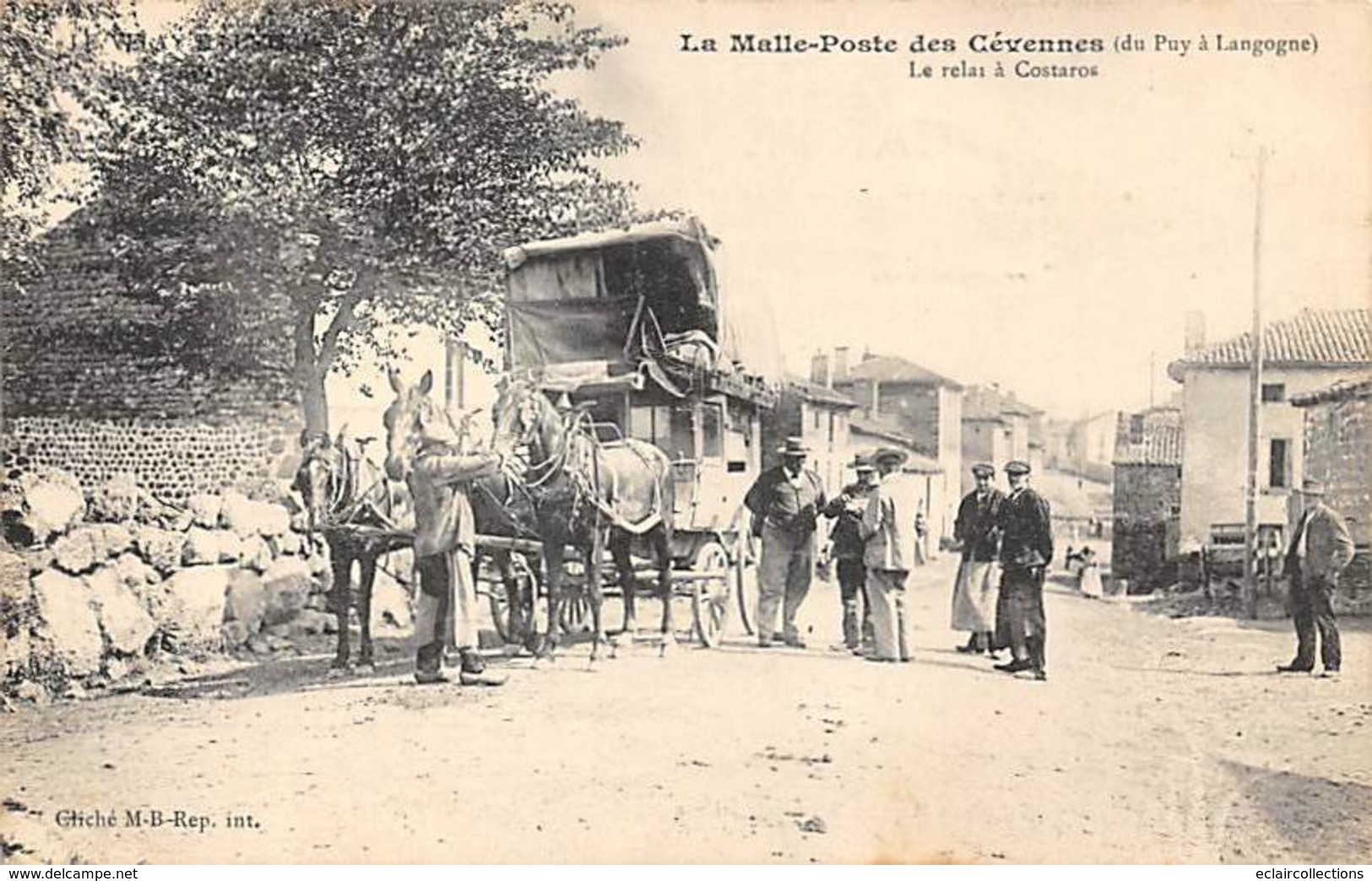 Costaros     43     .Malle Poste Des Cévennes Du Puy A Langogne .  Diligence     (voir Scan) - Other & Unclassified