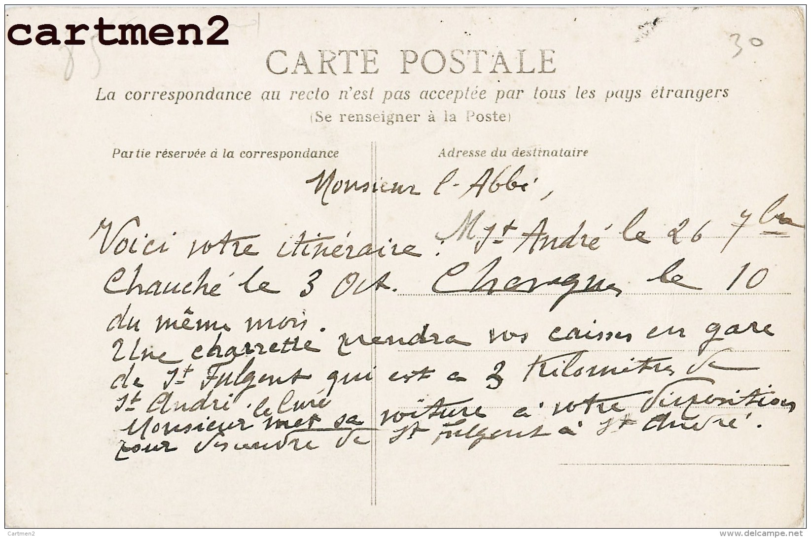 SAINT-ANDRE-GOULE-D'OIE ENFANTS DE L'ECOLE COMMUNALE CRUCIFIX CACHE PAR UNE CARTE DES DROITS DE L'HOMME 85 VENDEE - Altri & Non Classificati