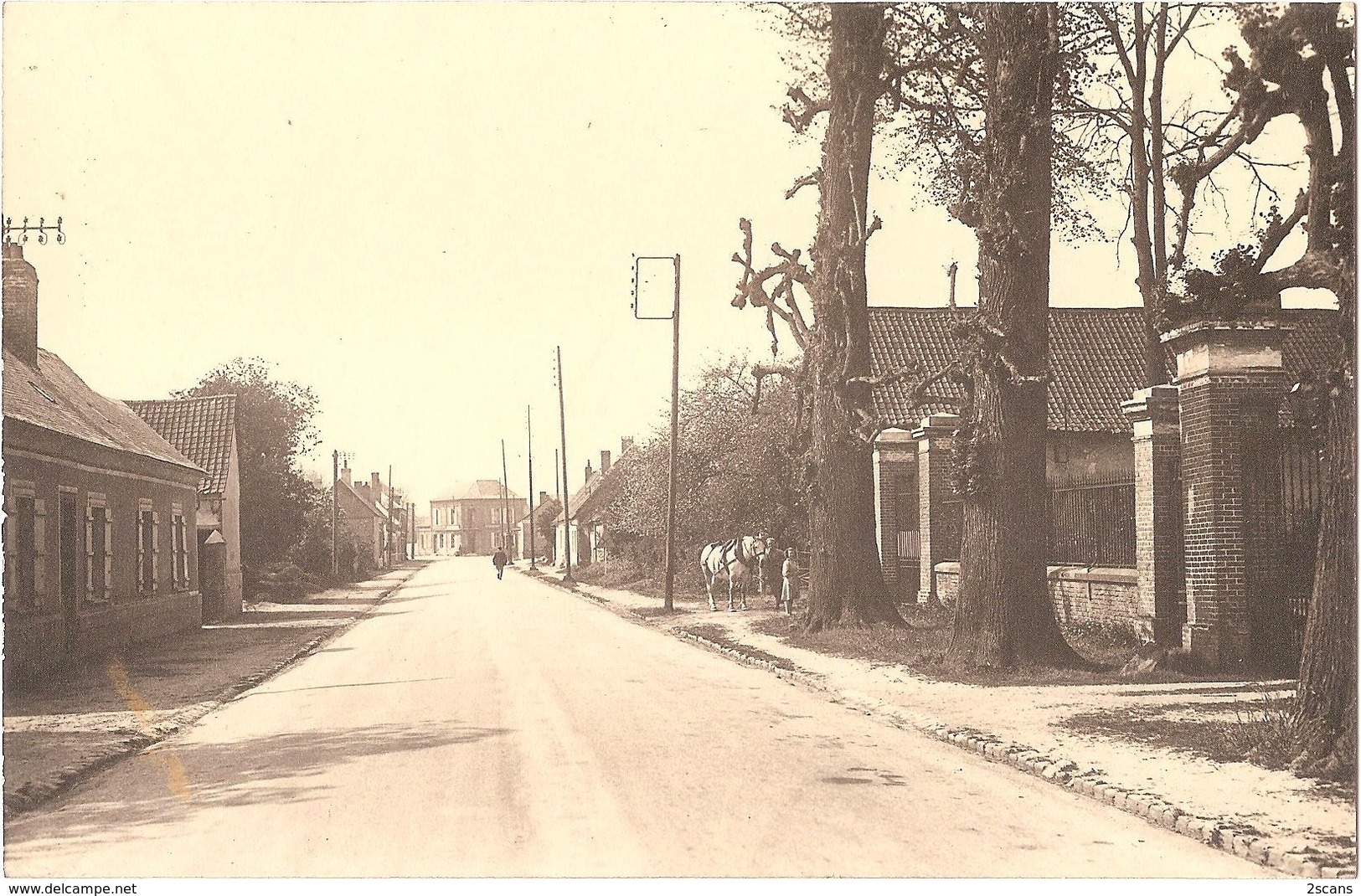 Dépt 80 - AILLY-LE-HAUT-CLOCHER - ÉPREUVE De CARTE POSTALE (photo R. LELONG) + PLAQUE De VERRE - Édition E. Caumartin - Ailly Le Haut Clocher