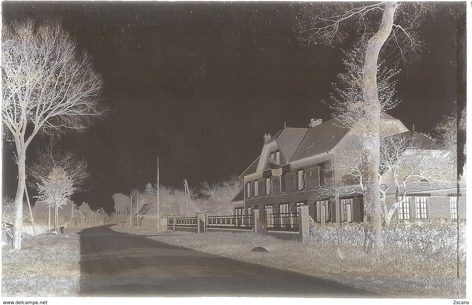 Dépt 80 - AILLY-LE-HAUT-CLOCHER - ÉPREUVE De CARTE POSTALE (photo LELONG) + PLAQUE De VERRE - Gendarmerie Édit.Caumartin - Ailly Le Haut Clocher