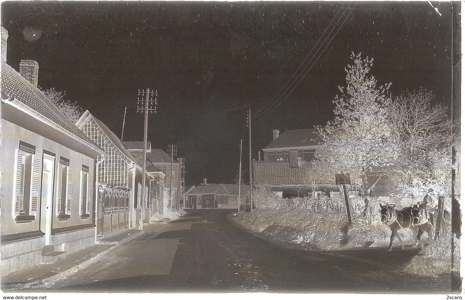 Dépt 80 - AILLY-LE-HAUT-CLOCHER - ÉPREUVE De CARTE POSTALE (photo R. LELONG) + PLAQUE De VERRE - Édition E. Caumartin - Ailly Le Haut Clocher