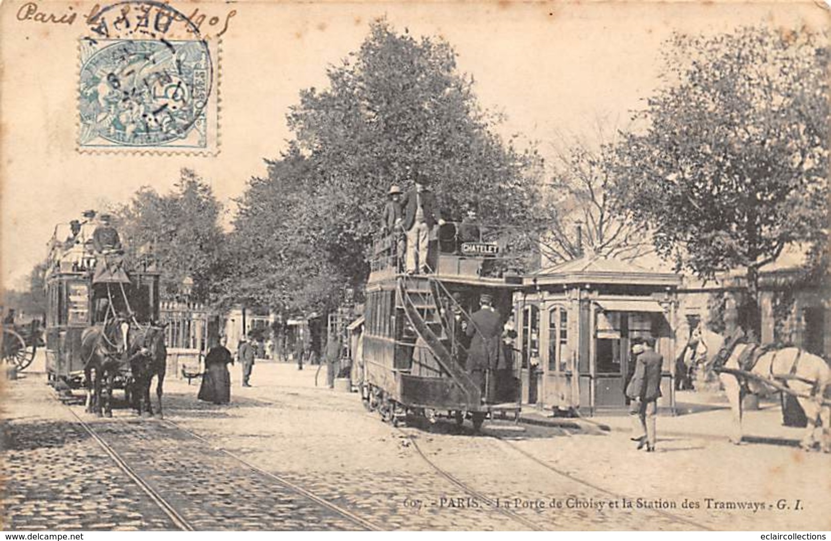 Paris     75013     Transports Station Des Tramways De La Porte De Choisy      (voir Scan) - Public Transport (surface)