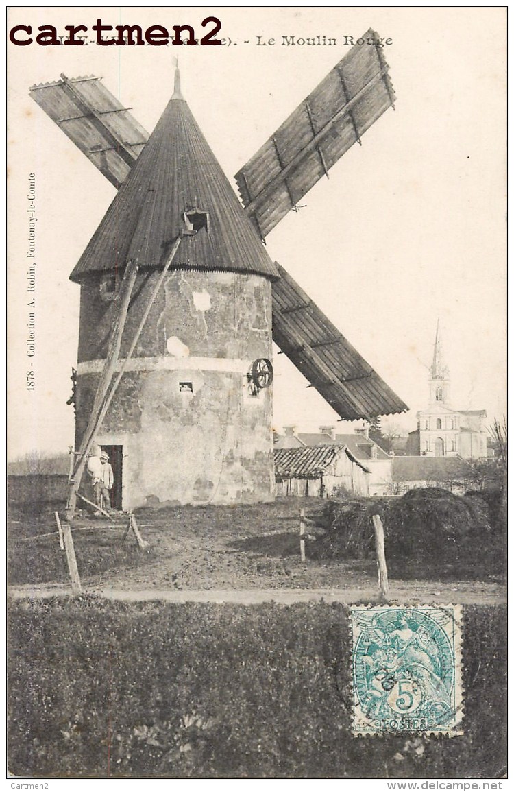 ILE-D'ELLE LE MOULIN ROUGE MILL 85 VENDEE - Altri & Non Classificati