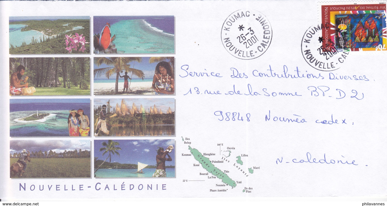 Nouvelle Calédonie, Lettre De KOUMAC, 2001 ( NC10) - Covers & Documents