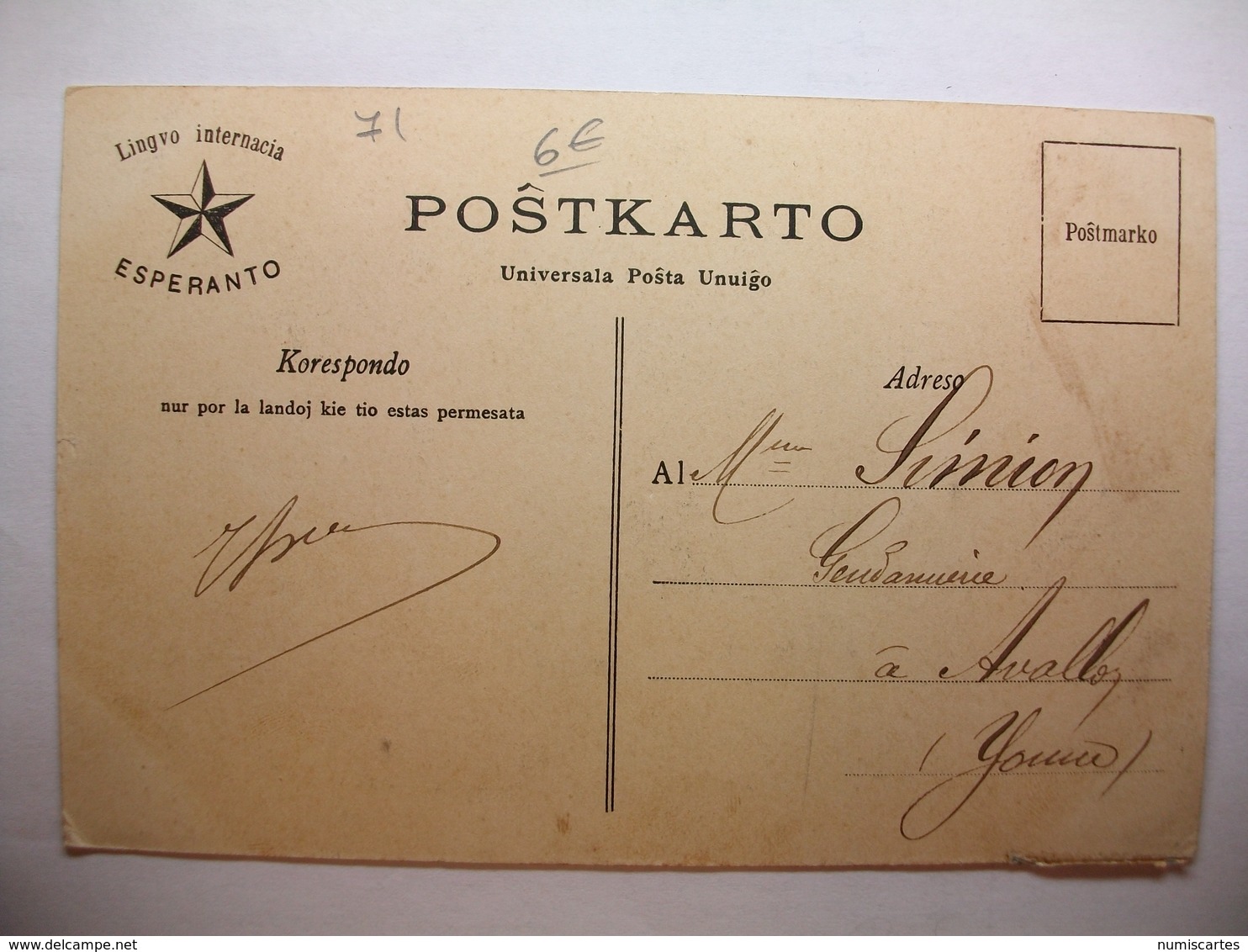 Carte Postale Lingvo Internacia Esperanto - Le Creuzot - Halle Pour Le Forgeage Au Marteau Pilon- Usines Schneider - Esperanto