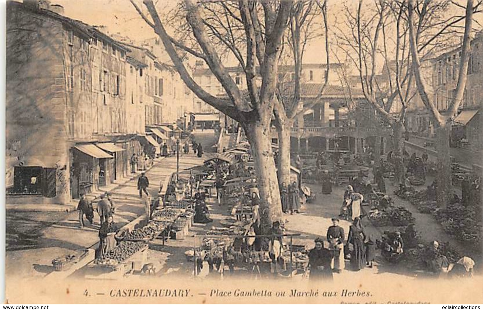 Castelnaudary      11    Marché  Aux Herbes Place Gambetta    (voir Scan) - Castelnaudary