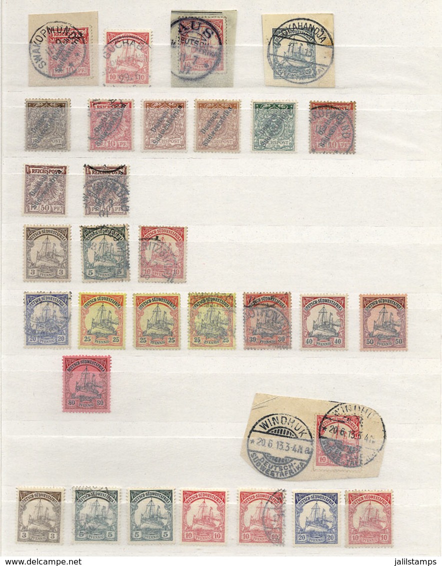 17 SOUTH WEST AFRICA: Collection Mounted In Stockbook, With Good Stamps And Sets Fr - África Del Sudoeste (1923-1990)