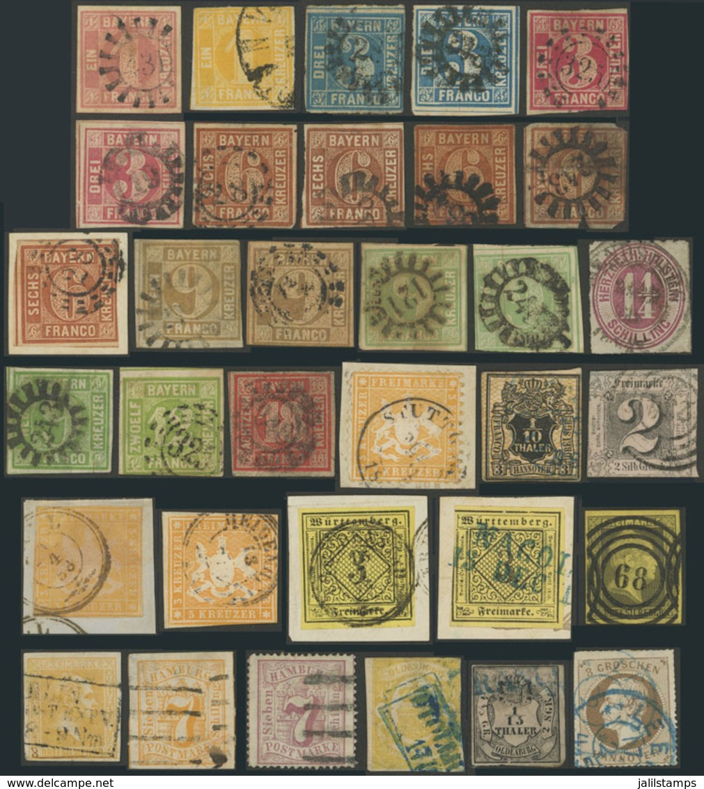 67 GERMANY: Interesting Lot Of Classic Stamps, With Several Very Nice Items And Of - Other & Unclassified