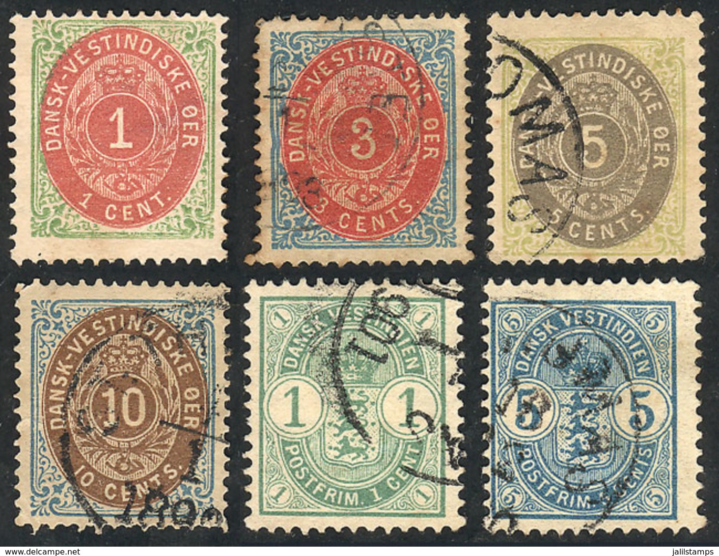 98 DANISH ANTILLES: Lot Of Old Stamps, Fine General Quality! - Denmark (West Indies)