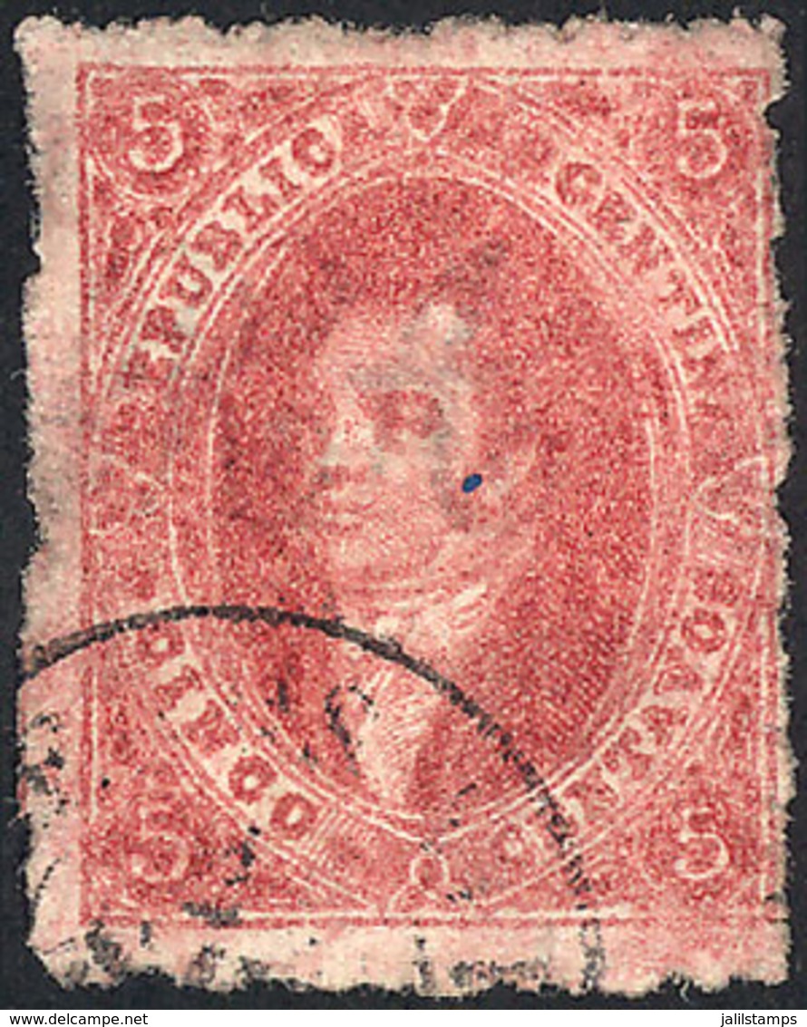 173 ARGENTINA: "GJ.25, 4th Printing, With Variety ""blurred Frame Line At Bottom Rig - Other & Unclassified