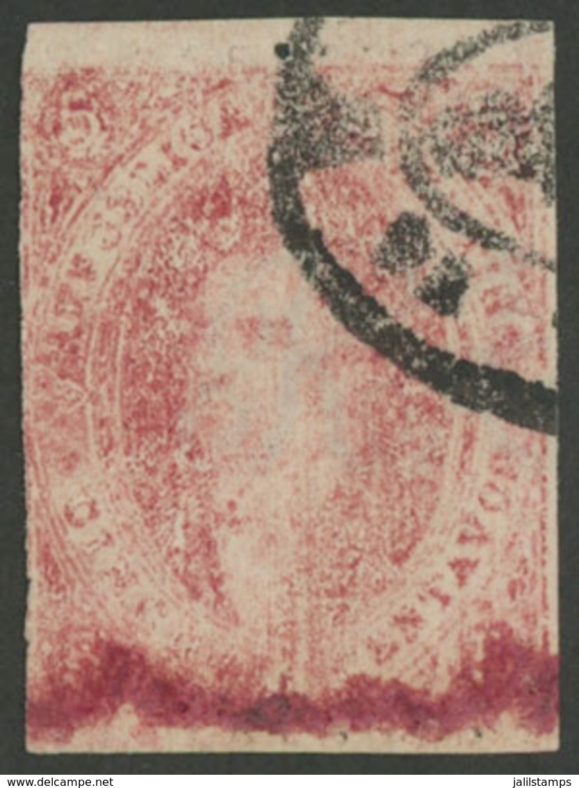 178 ARGENTINA: "GJ.25n, 4th Printing With CRACKED PLATE Variety (position 40), ""cra - Other & Unclassified