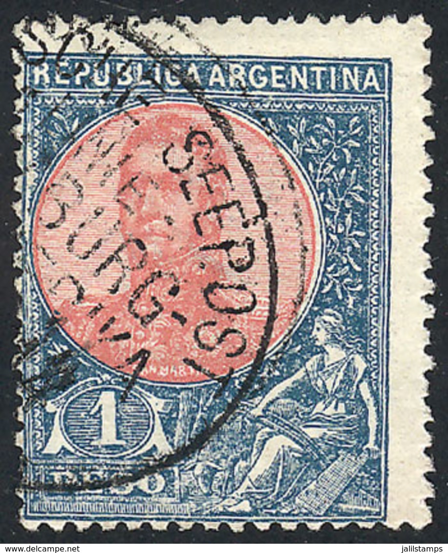 230 ARGENTINA: GJ.299, With Rare Cancel Of GERMAN SHIP, VF And Scarce! - Otros & Sin Clasificación