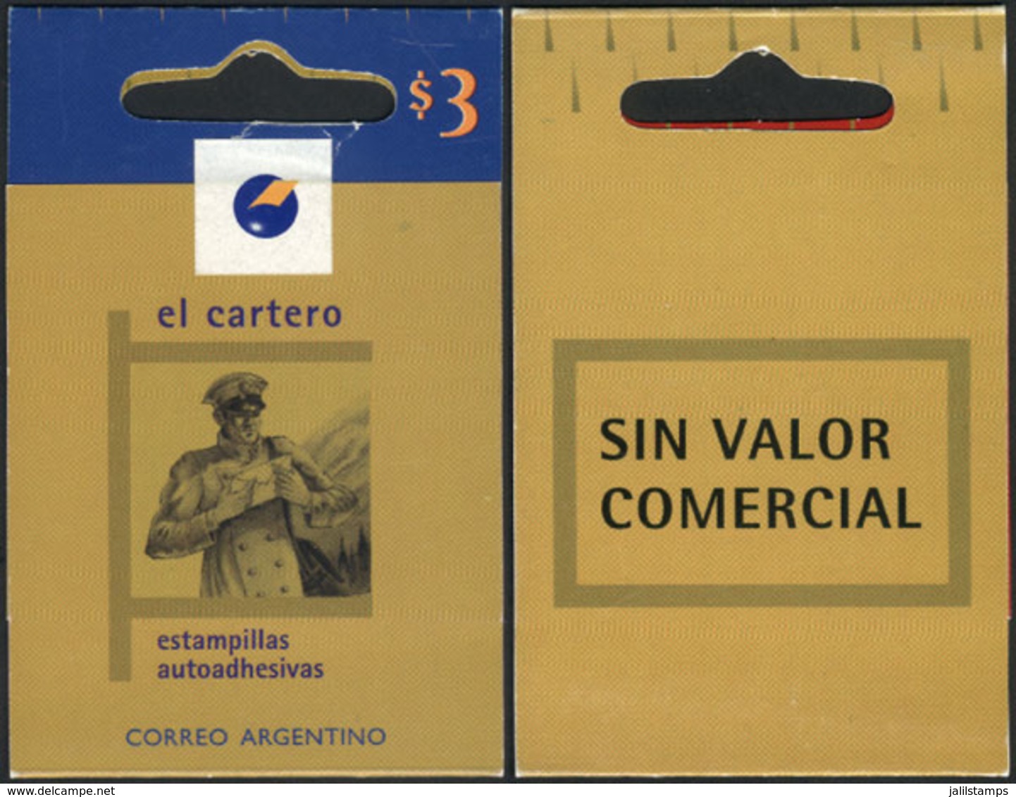 323 ARGENTINA: "Booklet GJ.2931, 1999 Postman, Printer's PROOF Of The Cover Alone, S - Otros & Sin Clasificación