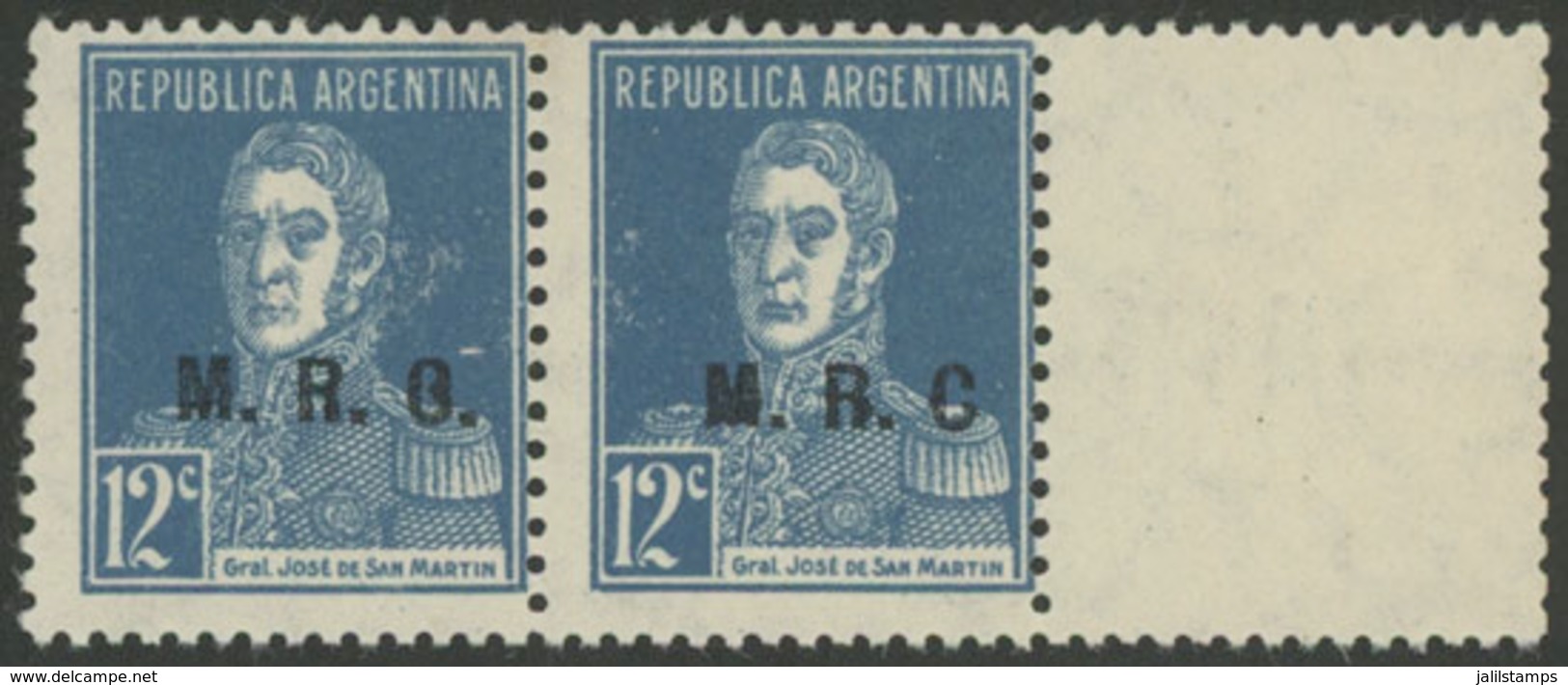 393 ARGENTINA: GJ.606CD, With LABEL AT RIGHT, VF Quality! - Oficiales