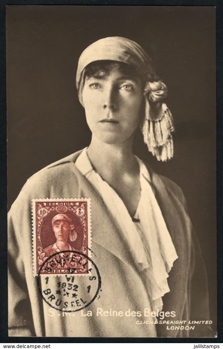 601 BELGIUM: Queen Elisabeth, Royalty, Maximum Card Of JUN/1932, VF Quality - 1905-1934