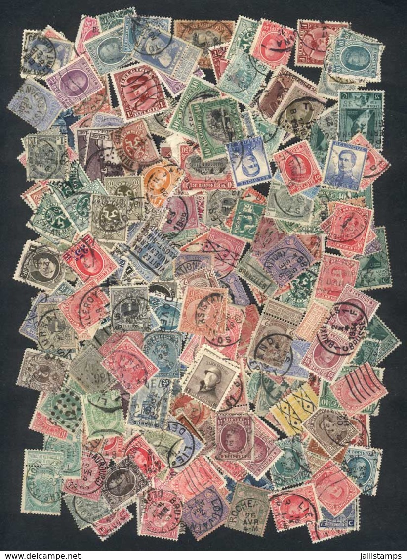 611 BELGIUM: Several Hundreds Old Used Stamps, Fine To VF General Quality. Perfect L - Collections