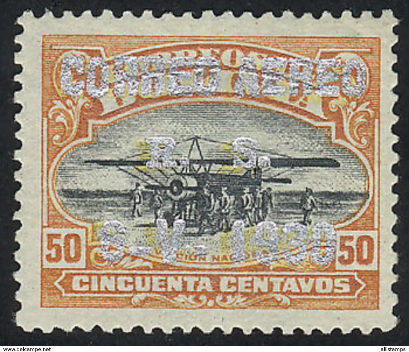 620 BOLIVIA: Sc.C17, With SILVER Overprint (proof), MNH, Excellent And Rare! - Bolivia