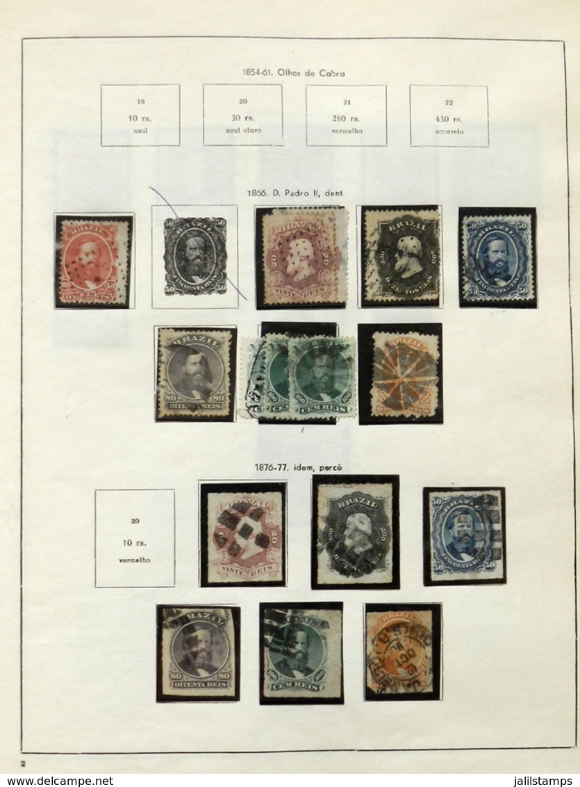 660 BRAZIL: Collection In Album (1853 To 1992) With A Large Number Of Stamps And Int - Other & Unclassified