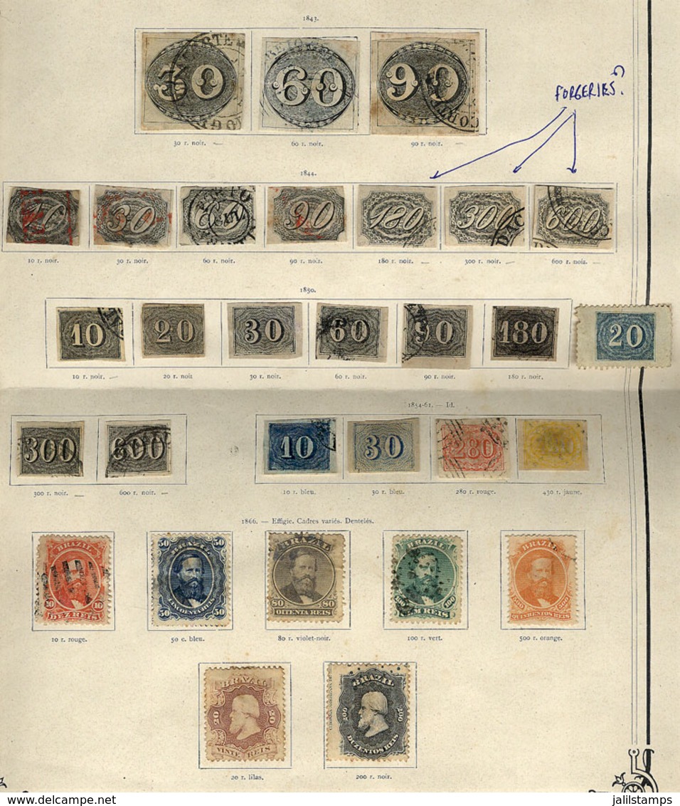 661 BRAZIL: Old Collection On Album Pages, Including Many Rare Stamps And Of High Va - Otros & Sin Clasificación