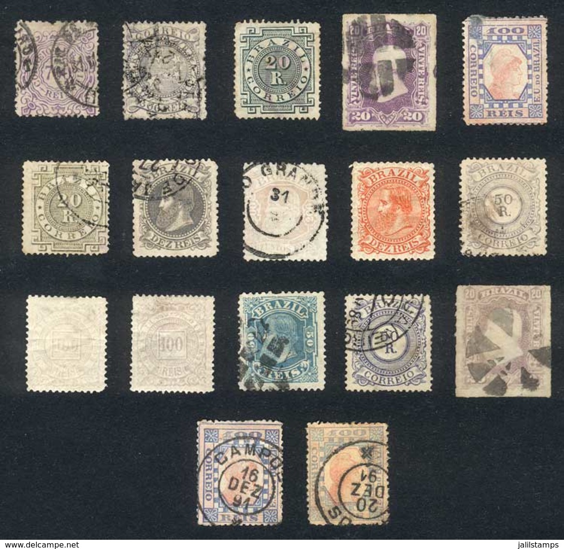 662 BRAZIL: Lot Of Old Stamps, Most Used (few Mint With Gum), Fine To VF Quality (2 - Other & Unclassified