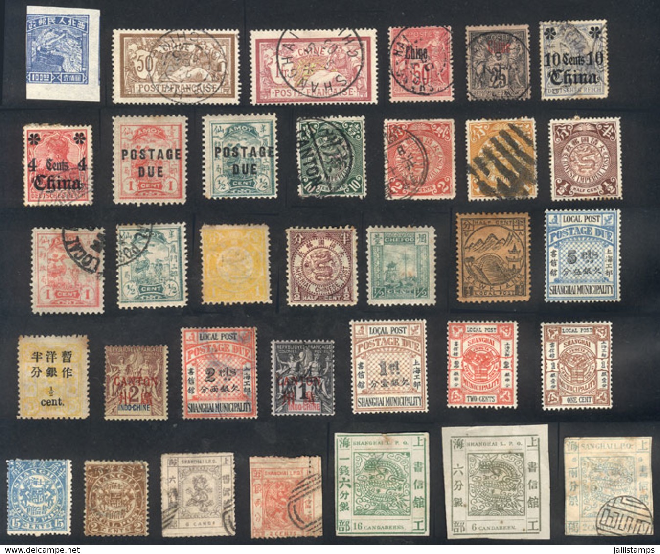 734 CHINA: Small Lot Of Old Stamps, Mint Or Used, Mixed Quality (some With Defects, - Otros & Sin Clasificación