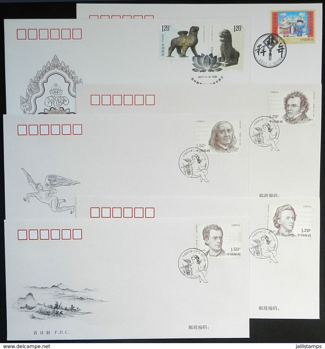 736 CHINA: 6 Modern FDC Covers, VF Quality, Very Thematic! - Other & Unclassified