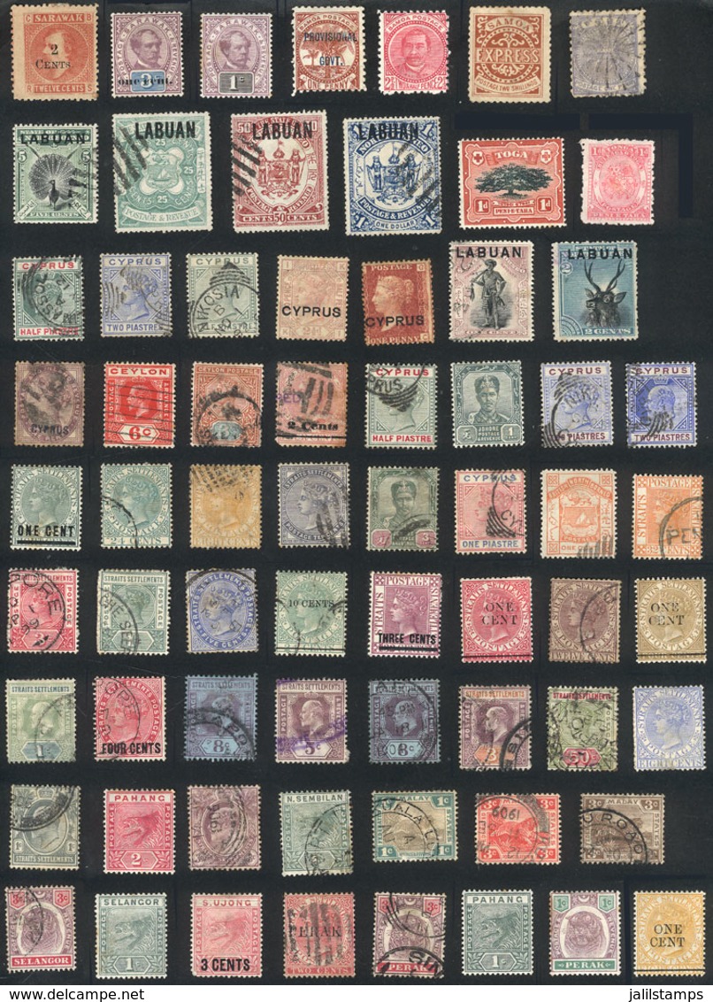 744 BRITISH COLONIES: Small Lot Of Old Stamps, Mint Or Used, Mixed Quality (some Wit - Otros & Sin Clasificación