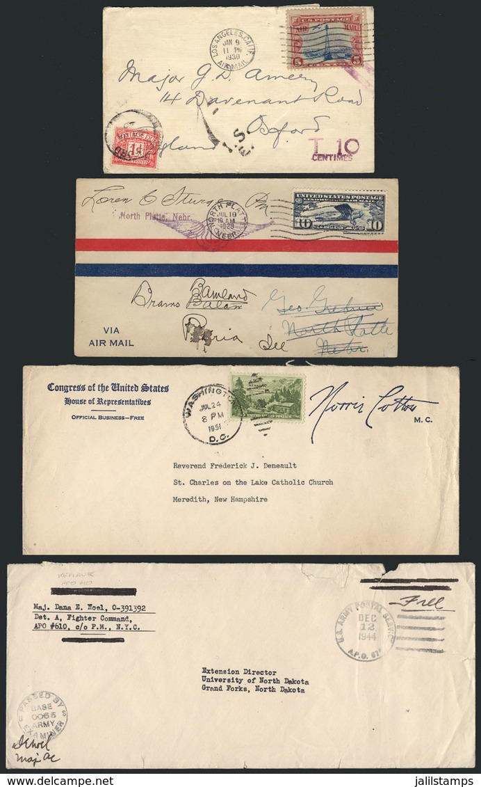 797 UNITED STATES: 16 Used Covers / Cards Etc., Most Old, Including Some Very Intere - Postal History