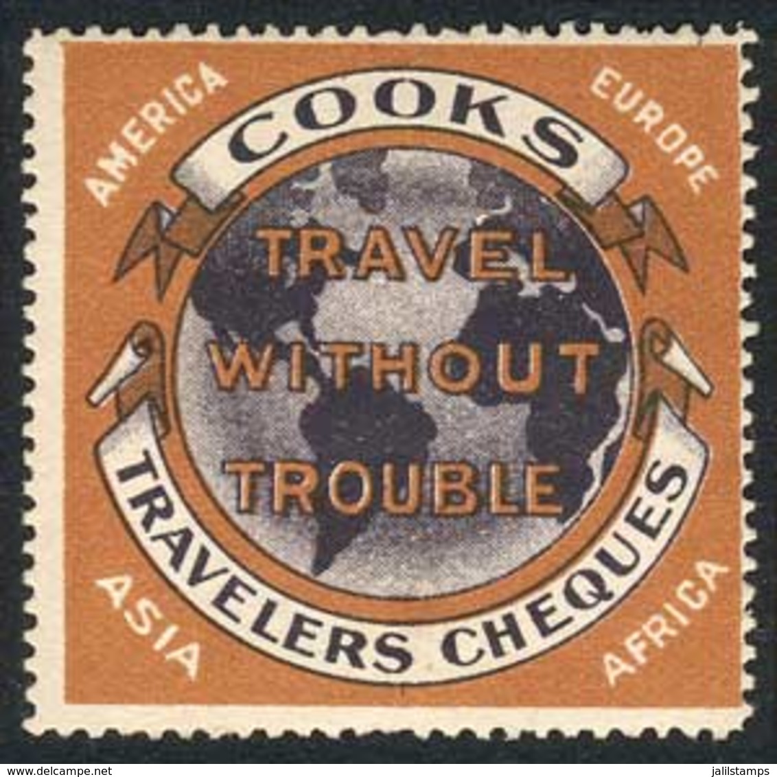 804 UNITED STATES: Cooks Travellers Cheques, VF Quality, Rare! - Cinderellas