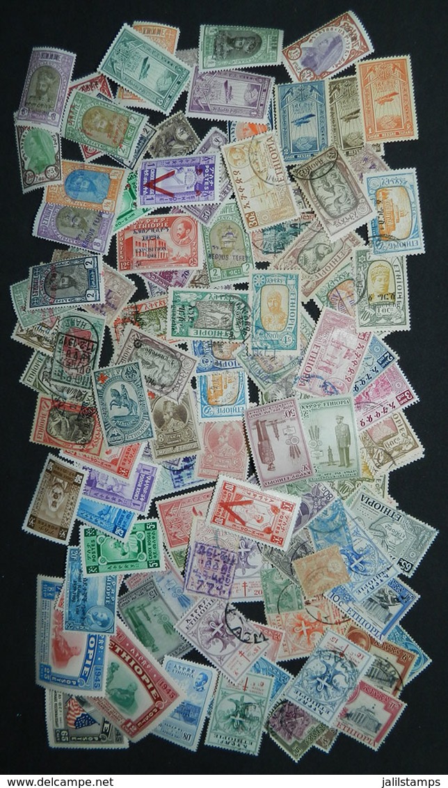 808 ETHIOPIA: Lot Of Mint (many Never Hinged) And Used Sets And Stamps, In General O - Ethiopia