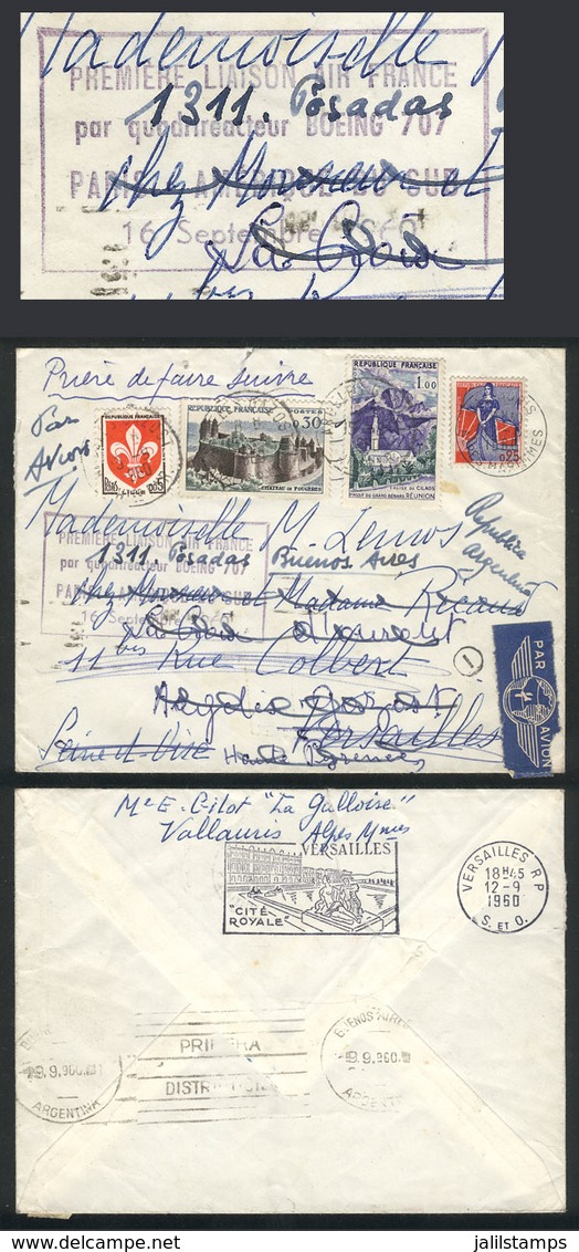 816 FRANCE: Cover Sent From Vallauris To Versailles On 12/AU/1960, As The Addressee - Otros & Sin Clasificación