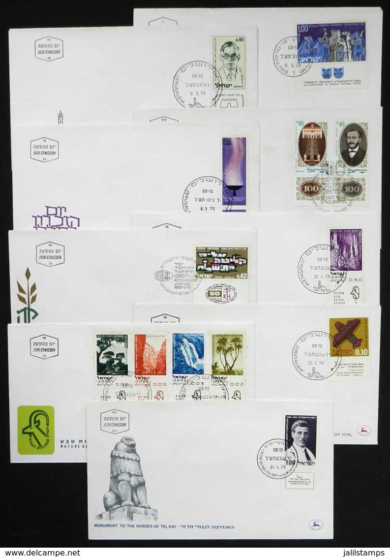 885 ISRAEL: 24 Modern First Day Covers, VERY THEMATIC, Fine Quality, Low Start! - Otros & Sin Clasificación