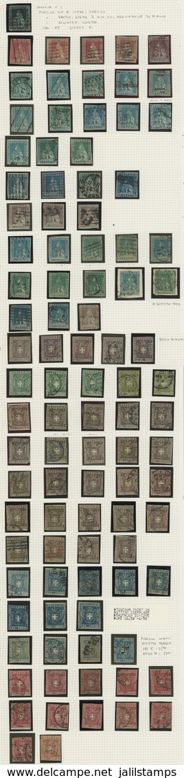 933 ITALY: Collection With Good Stamps On Album Pages, Used Or Mint, Mixed Quality ( - Toscana