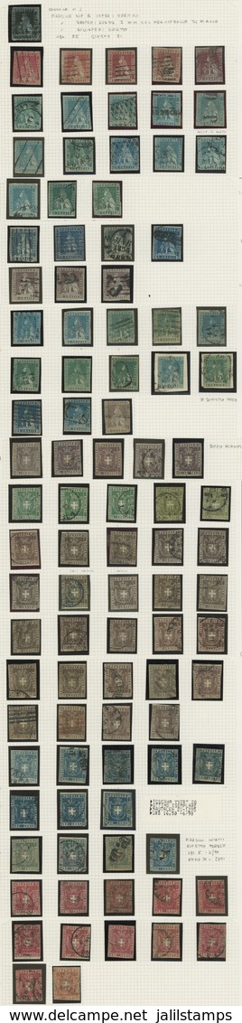 933 ITALY: Collection With Good Stamps On Album Pages, Used Or Mint, Mixed Quality ( - Tuscany