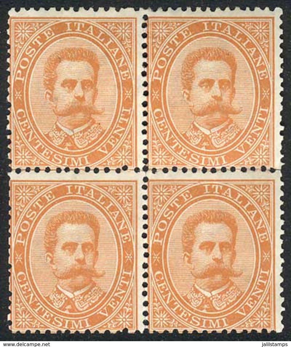 935 ITALY: Yv.35 (Sc.47), Very Nice MINT BLOCK OF 4, Very Fine Quality, Scott Catalo - Unclassified