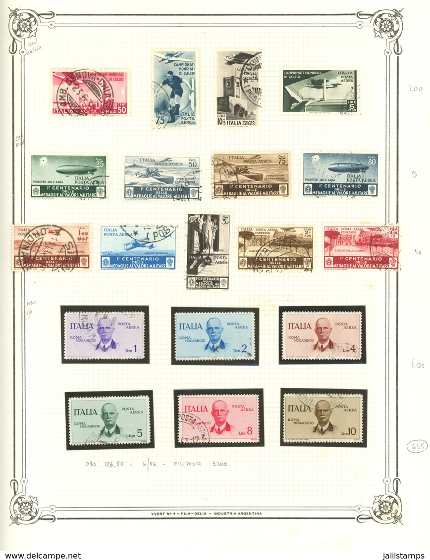 956 ITALY: Collection On Pages, Including The Issues Of The Years 1917 To 1964 (peri - Sin Clasificación