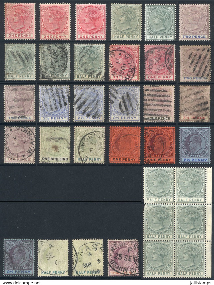 1008 LAGOS: Lot Of Old Stamps, Fine General Quality (some With Minor Defects), Good O - Other & Unclassified