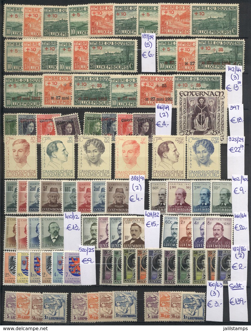 1016 LUXEMBOURG: Accumulation Of Stamps And Sets, Mainly Unused (most With Gum And Hi - Other & Unclassified