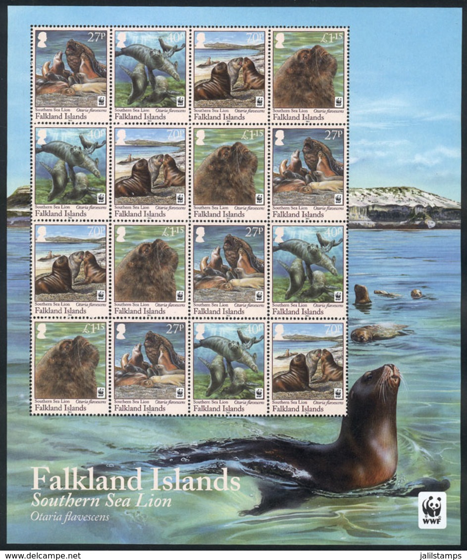 1023 FALKLAND ISLANDS: Beautiful Souvenir Sheet Issued In 2011, Topic Fauna, VF Quali - Islas Malvinas