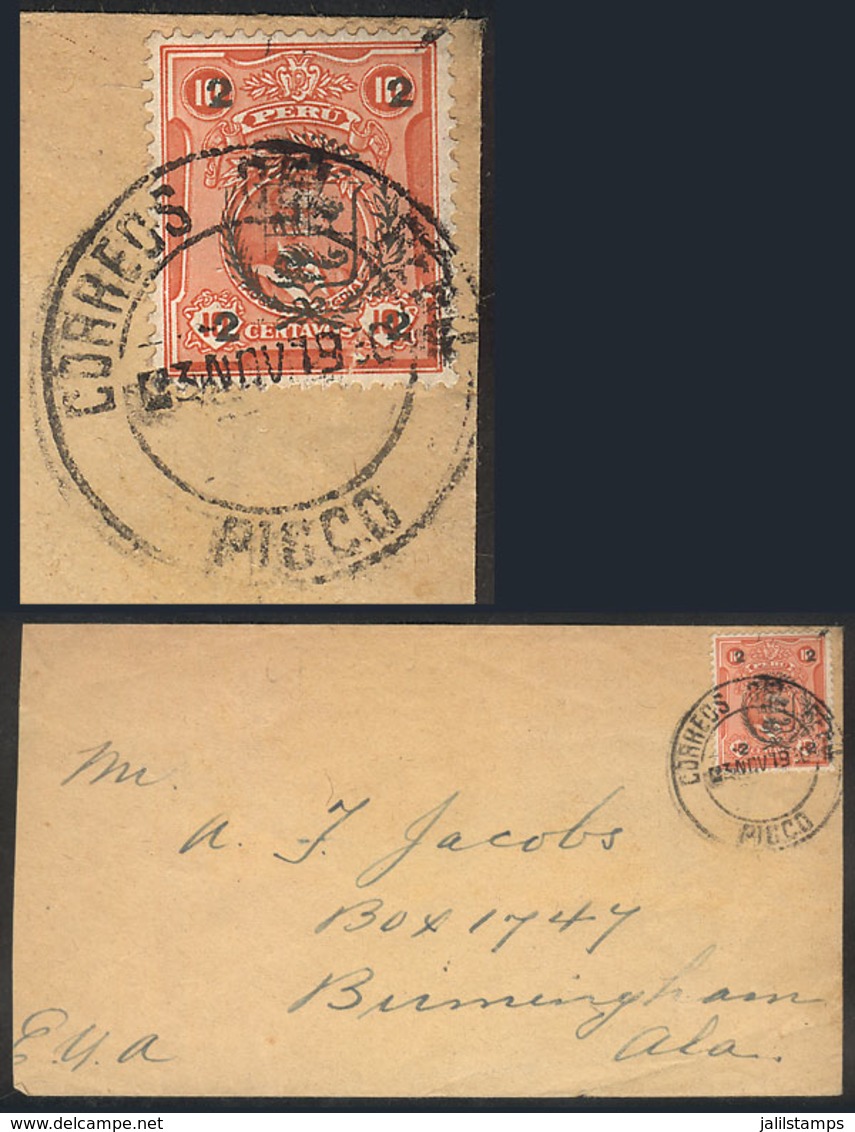 1134 PERU: 3/NO/1930 Pisco - USA, Cover With Printed Matter, The 2c. Rate Was Paid By - Perú