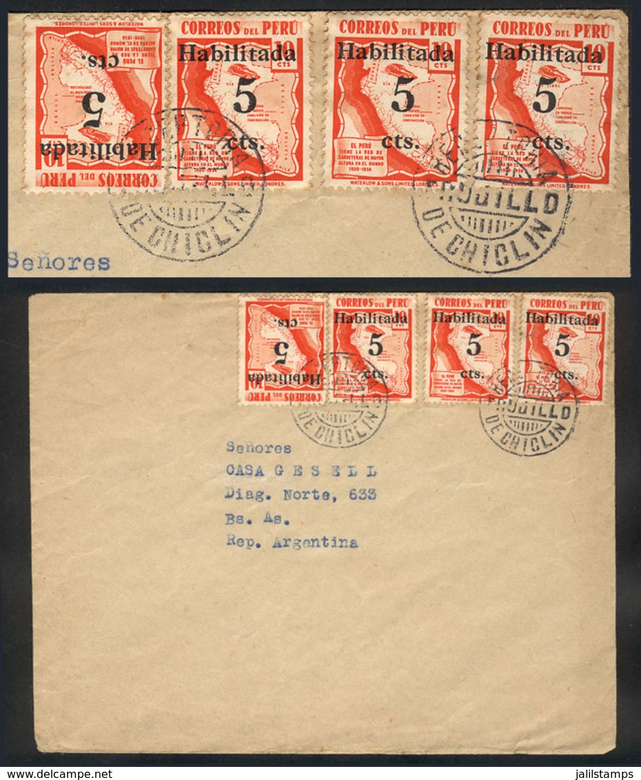 1137 PERU: "Cover Sent To Argentina (circa 1940) Franked With 20c., And Cancelled ""R - Perú