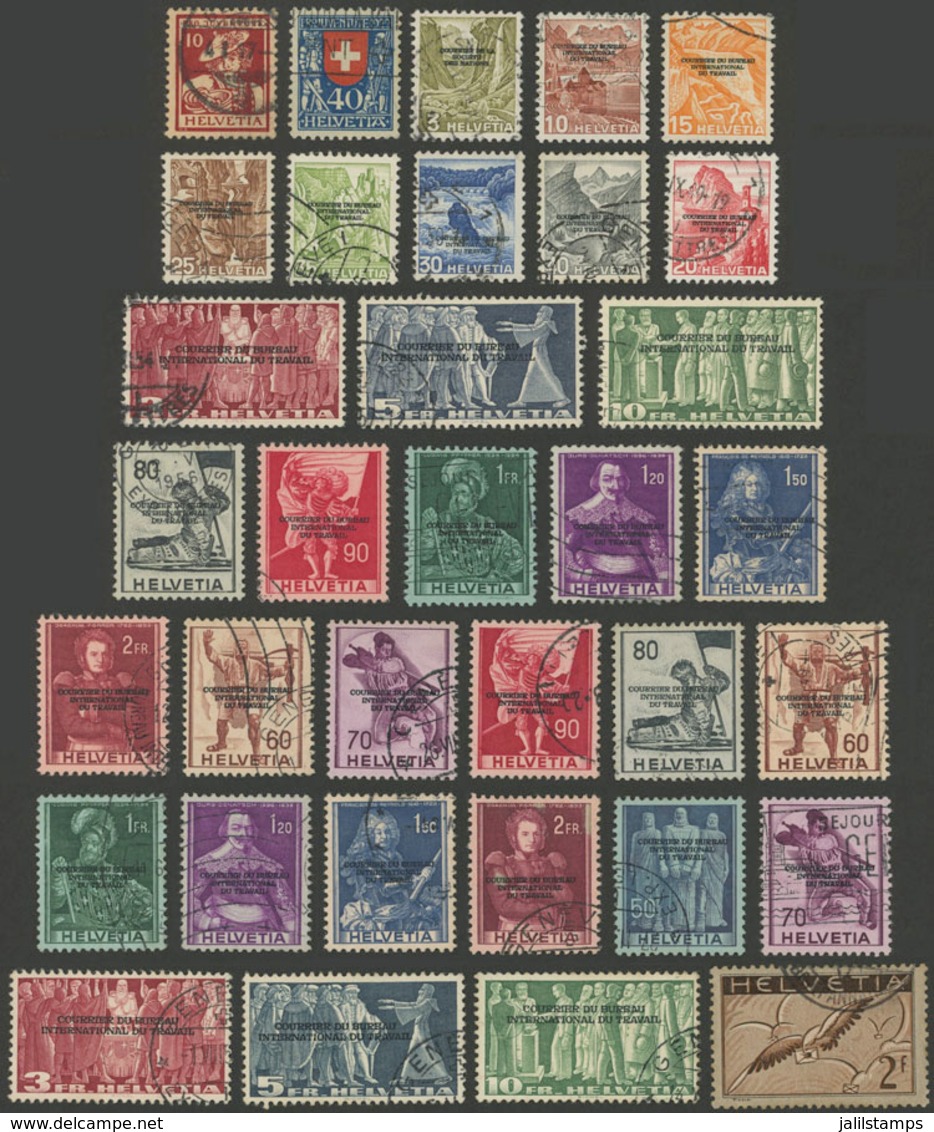1218 SWITZERLAND: Lot Of Used Stamps, Most Of Very Fine Quality, Scott Catalog Value - Other & Unclassified