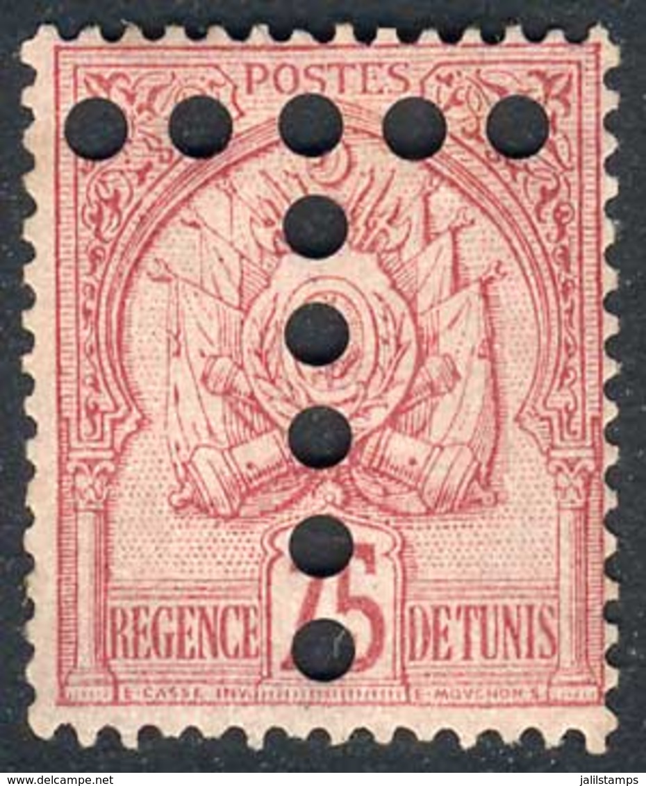 1227 TUNISIA: Yvert 18, Mint Full Original Gum, Excellent Quality, Catalog Value Euro - Tunisia (1956-...)