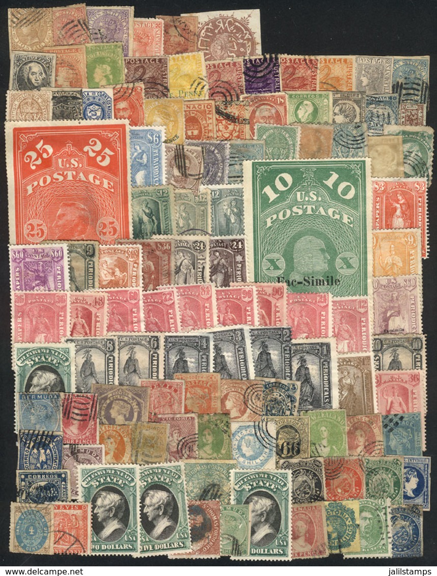 1237 WORLDWIDE: FORGERIES: Lot Of Old Stamp Forgeries, Almost All With Defects. Very - Other & Unclassified