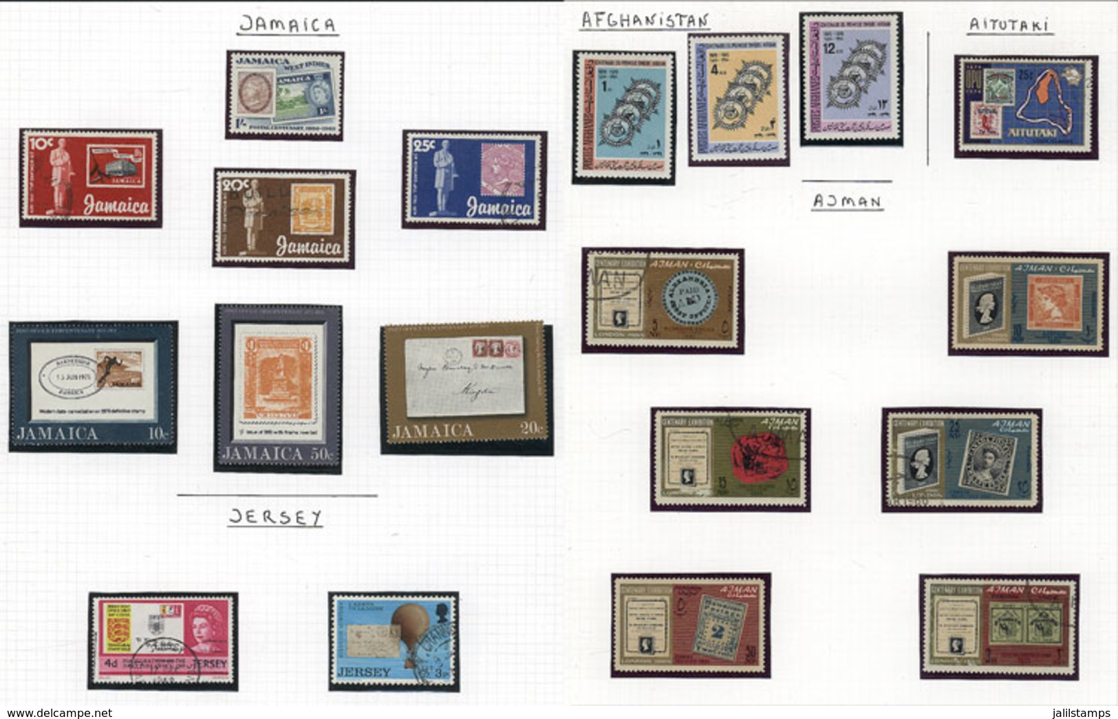 1241 WORLDWIDE: TOPIC STAMP ON STAMP: Collection In 2 Albums, Attractive Stamps And S - Otros & Sin Clasificación