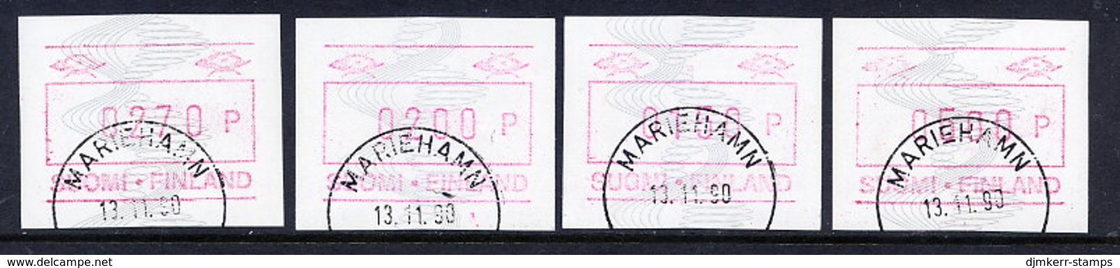 FINLAND 1990 Definitive Without ATM Number , 4 Different Values Used.  Michel 7 - Viñetas De Franqueo [ATM]