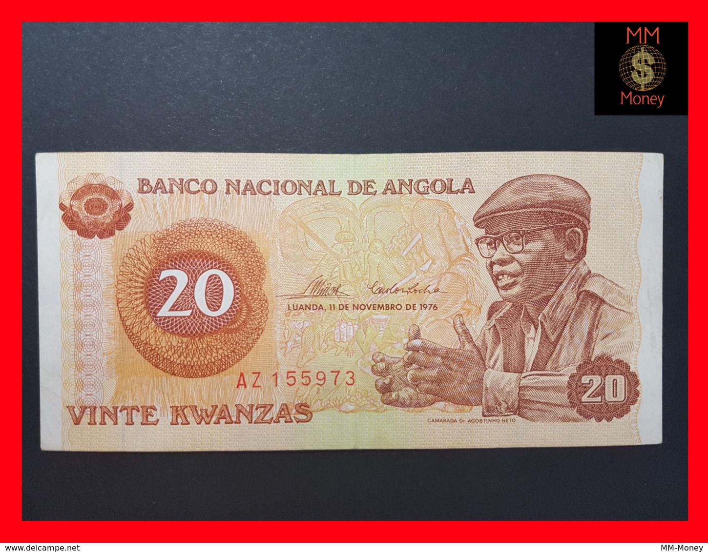 ANGOLA 20 Kwanzas 11.11.1976 P. 109 VF - Angola