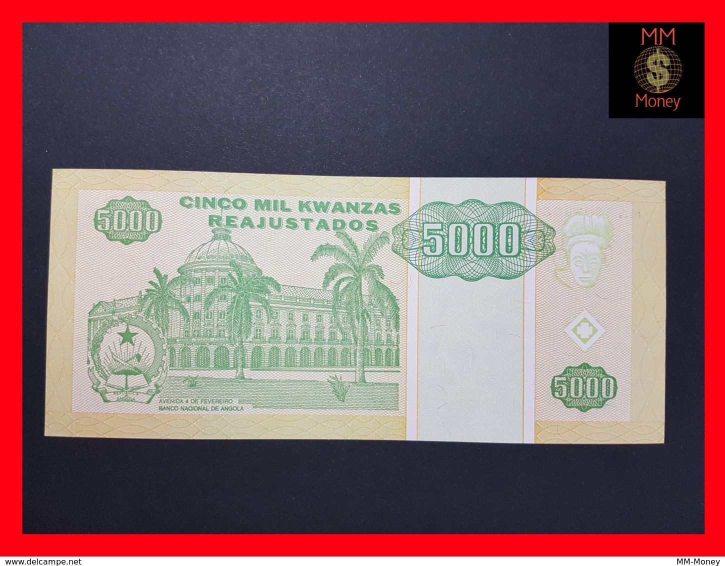 ANGOLA 5.000 5000 Kwanzas Reajustados 1.5.1995 P. 136 XF - Angola