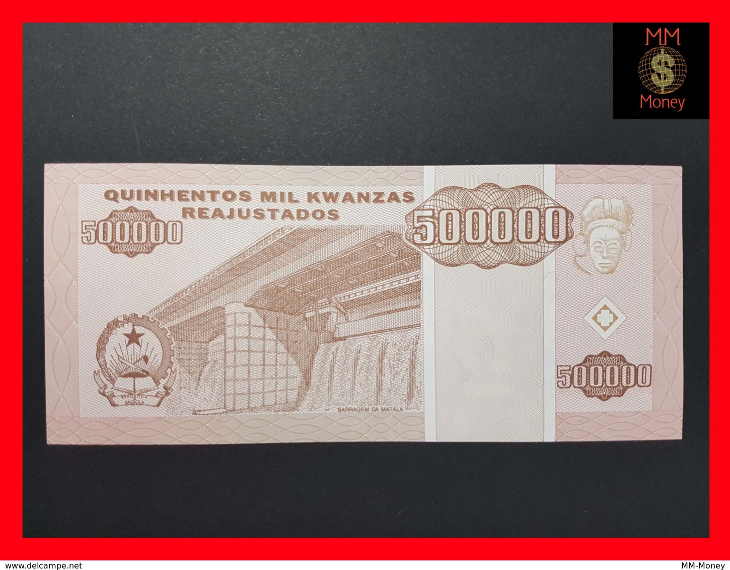 ANGOLA 500.000 500000 Kwanzas Reajustados 1.5.1995 P.140 UNC - Angola