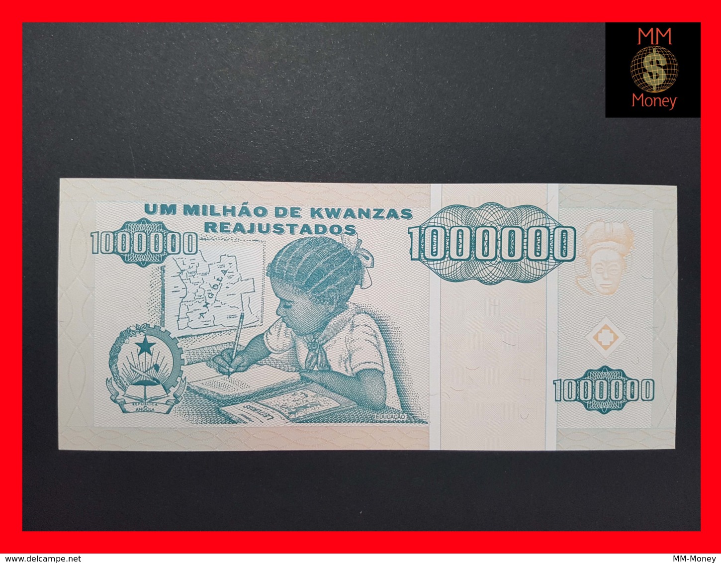 ANGOLA 1.000.000 1000000 Kwanzas Reajustados 1.5.1995 P.141 UNC - Angola